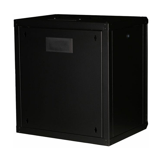 19" Netzwerkschrank Glastür PM 600x450mm 12HE schwarz