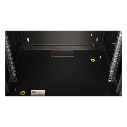 19" Netzwerkschrank Glastür PM 600x450mm 12HE schwarz