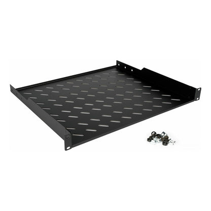 19" Fachboden fest für Serverschränke 60cm 1U schwarz