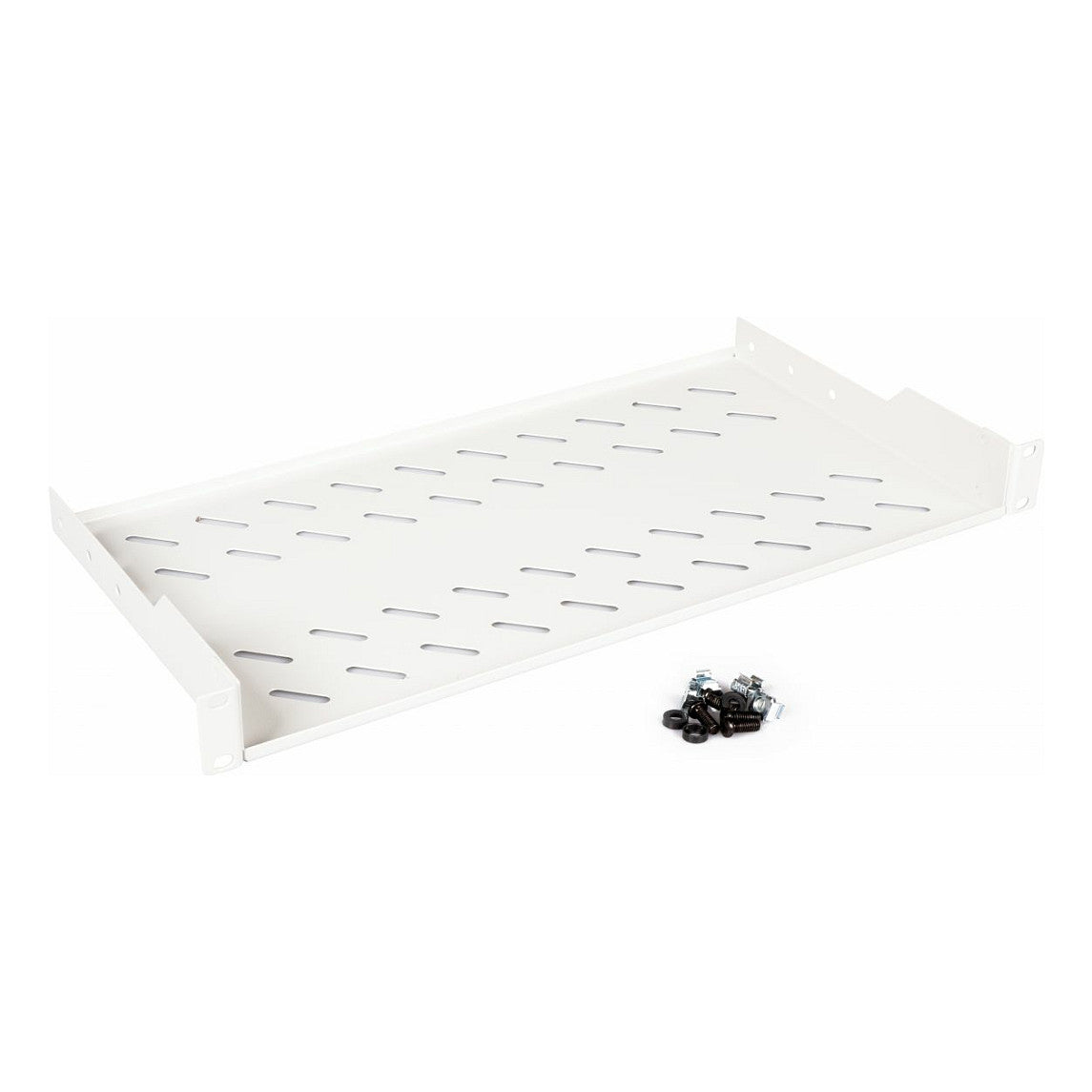 19" Fachboden fest für Serverschränke 40cm 1U grau
