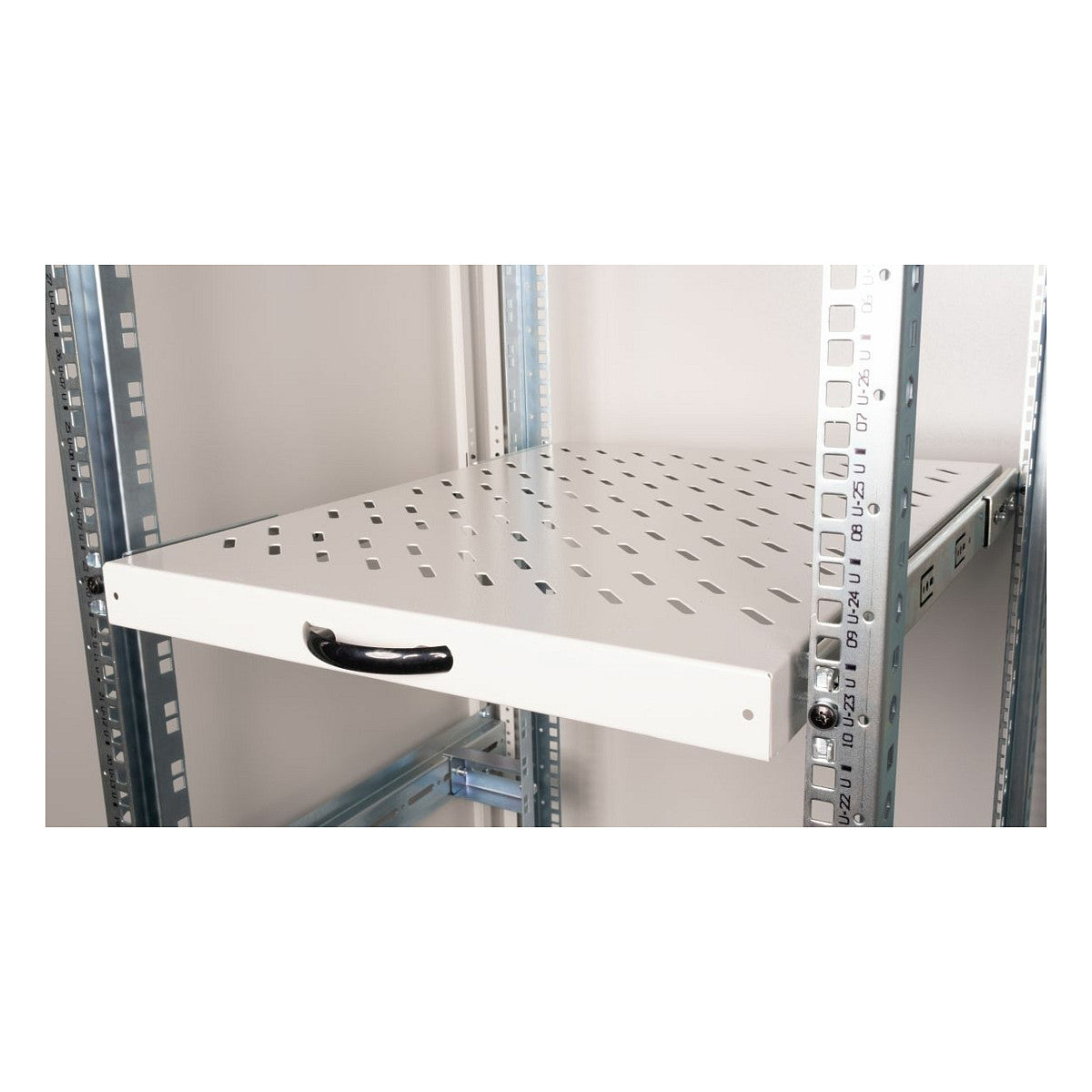 19" Fachboden aus. für Serverschränke 80cm 1U grau