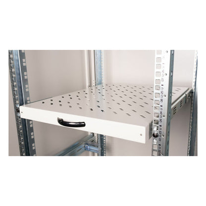 19" Fachboden aus. für Serverschränke 80cm 1U grau