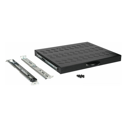 19" Fachboden aus. für Serverschränke 60cm 1U schwarz