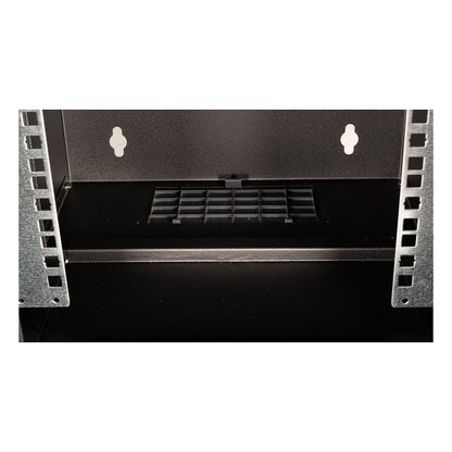 10" Wandgehäuse Glastür ECO 300x300mm 6U schwarz