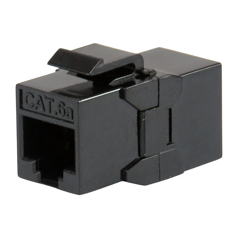 Keystone-Koppler ungeschirmt Cat6A 2xRJ45 8Stk sw