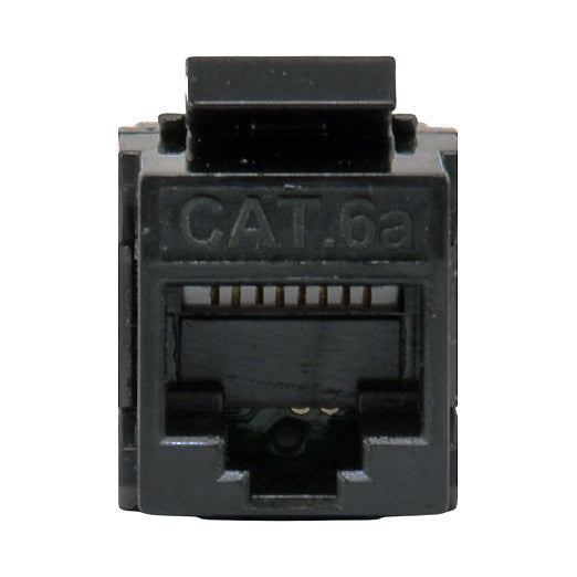 Keystone-Koppler ungeschirmt Cat6A 2xRJ45 8Stk sw