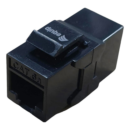 Keystone-Koppler ungeschirmt Cat6A 2xRJ45 8Stk sw