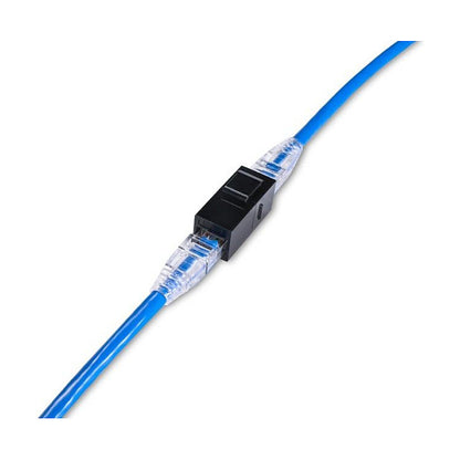 Keystone-Koppler ungeschirmt Cat6A 2xRJ45 8Stk sw
