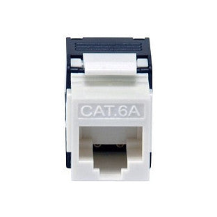 Keystone Buchse ungeschirmt Cat6A LSA wzf.8Stk ws