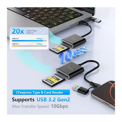 Kartenleser CFexpress Type B USB-C/-A Adapt. 10Gbps