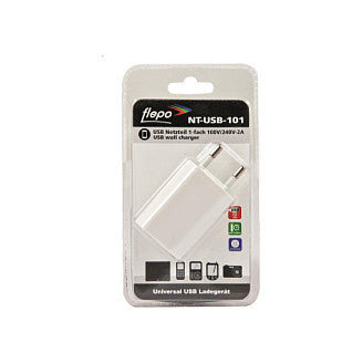 Flepo Netzteil USB 1-fach 100V/240V-1A