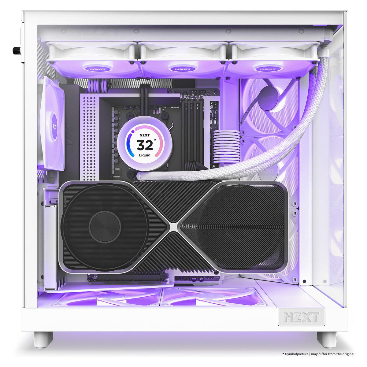 NZXT H6 FLOW RGB ALL White MidiTower Glasfenster CC-H61FW-R1