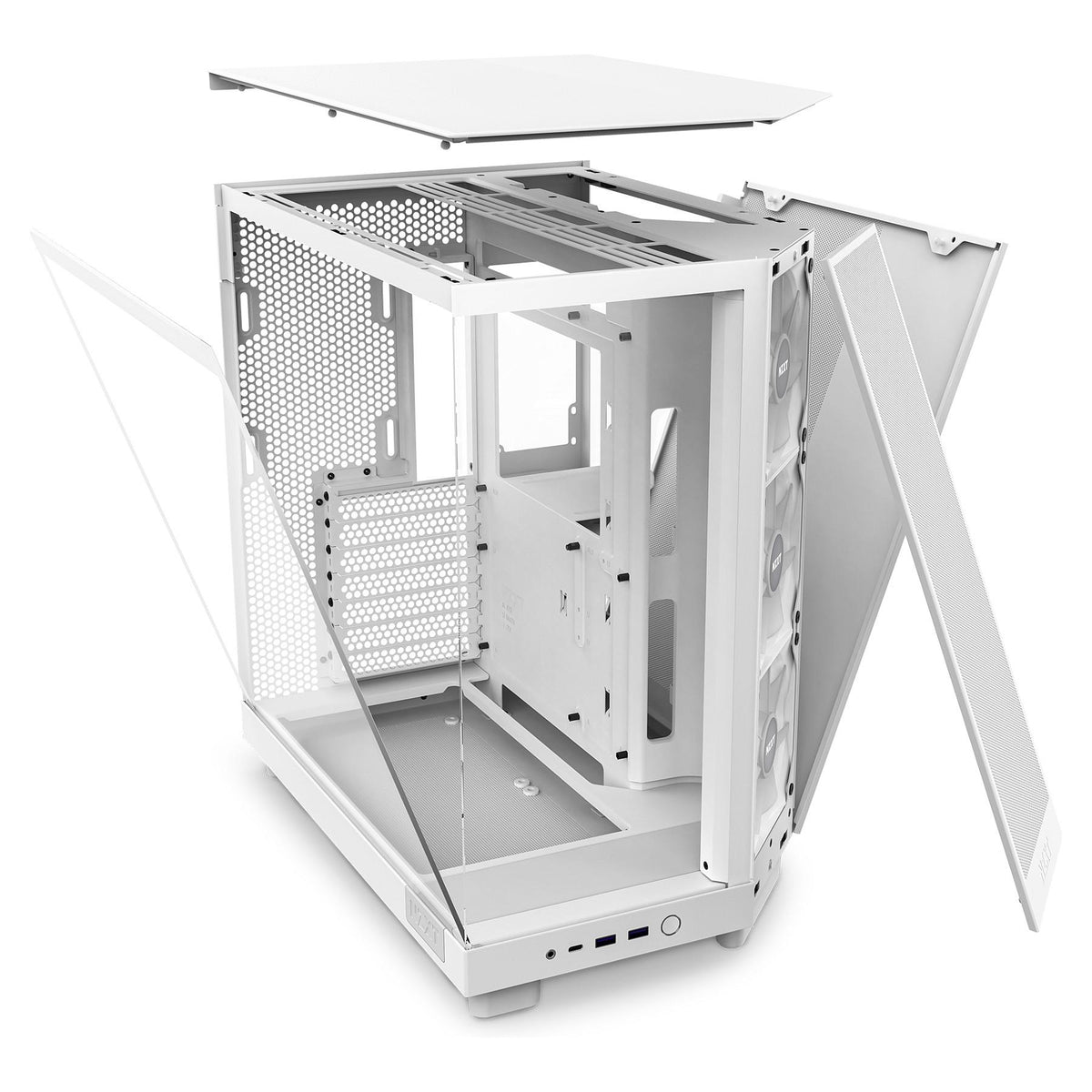 NZXT H6 FLOW RGB ALL White MidiTower Glasfenster CC-H61FW-R1