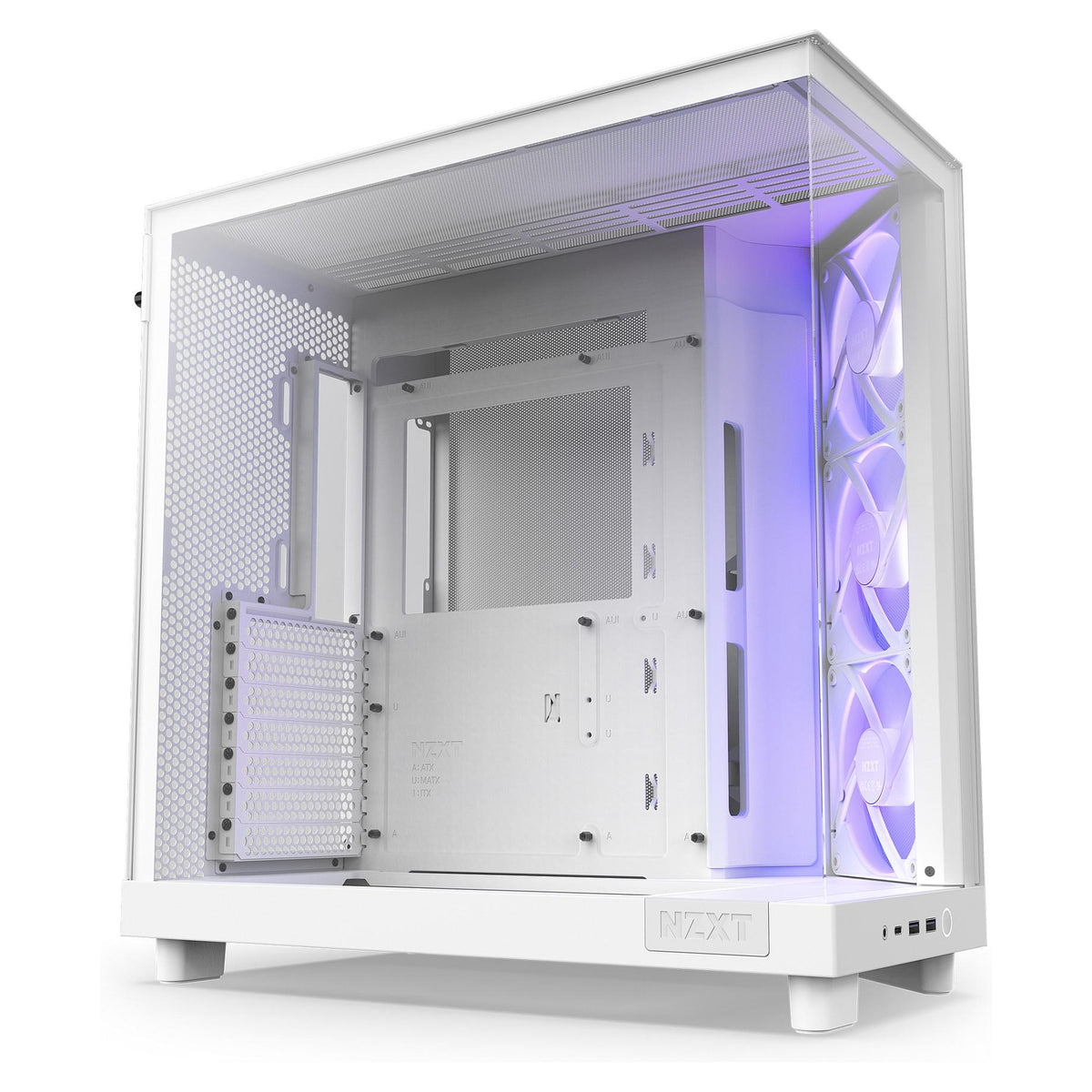 NZXT H6 FLOW RGB ALL White MidiTower Glasfenster CC-H61FW-R1
