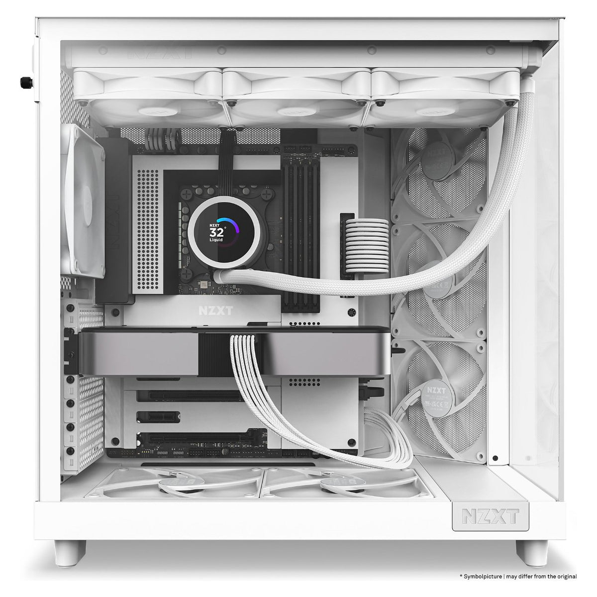 NZXT H6 FLOW ALL White MidiTower Glasfenster CC-H61FW-01