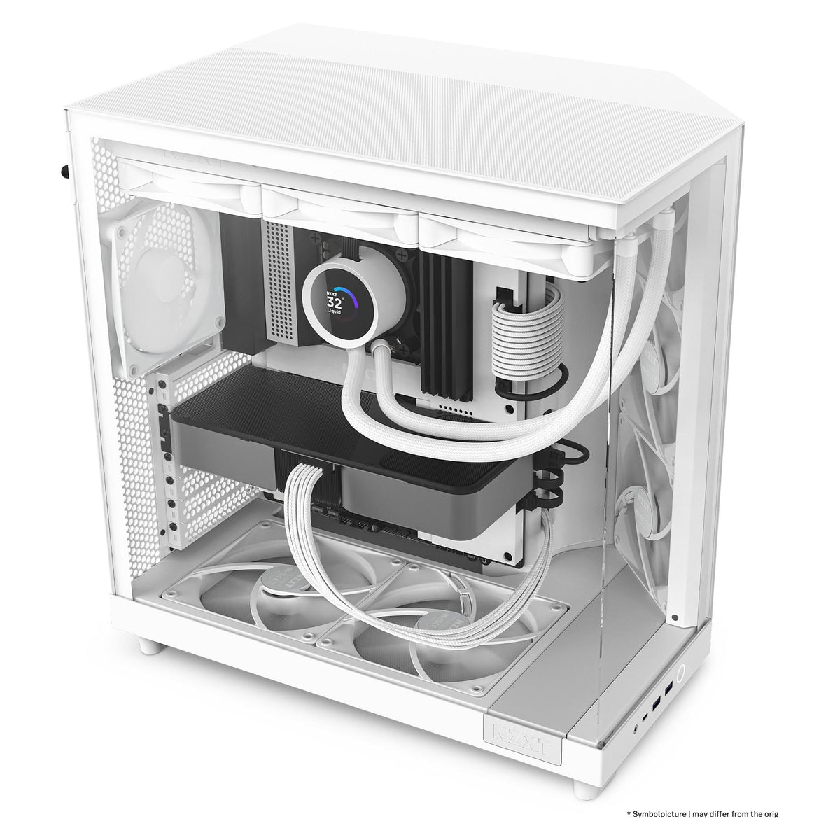 NZXT H6 FLOW ALL White MidiTower Glasfenster CC-H61FW-01