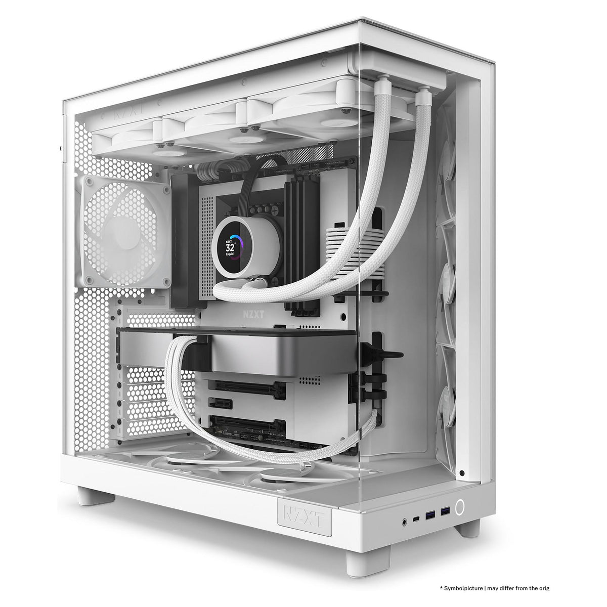 NZXT H6 FLOW ALL White MidiTower Glasfenster CC-H61FW-01