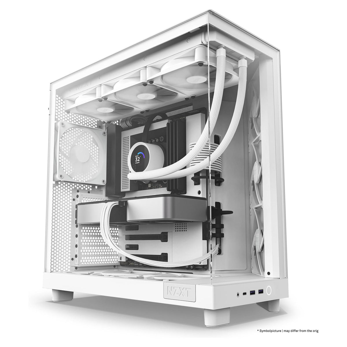 NZXT H6 FLOW ALL White MidiTower Glasfenster CC-H61FW-01