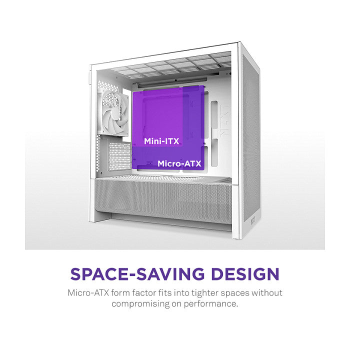 NZXT H3 FLOW All White MidiTower CC-H31FW-01