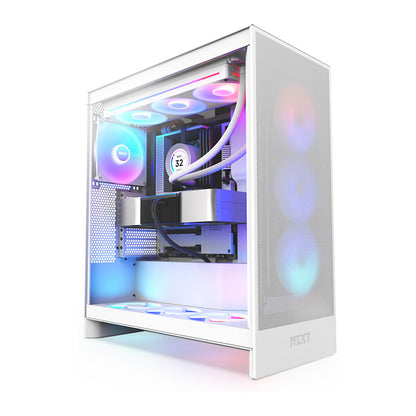 NZXT H7 FLOW RGB ALL White Glasf. CM-H72FW-R1