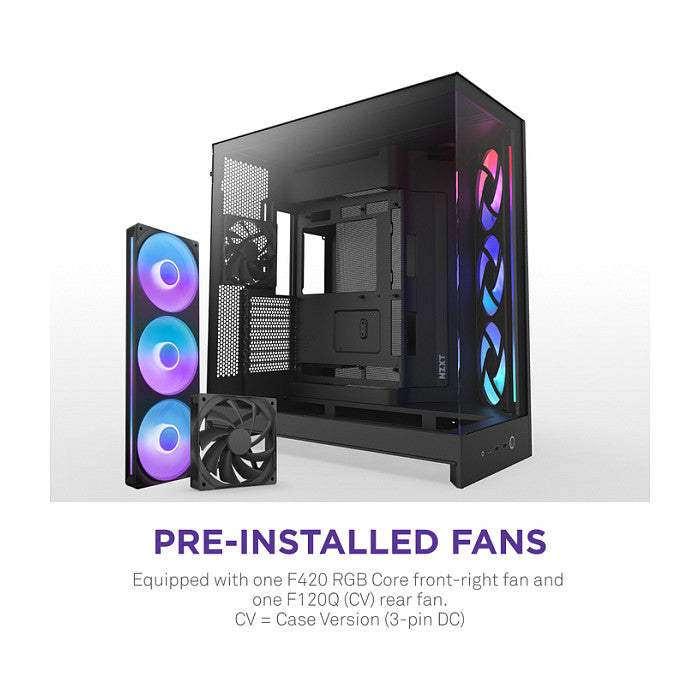 NZXT H9 FLOW RGB All Black MidiTower CM-H92FB-R1