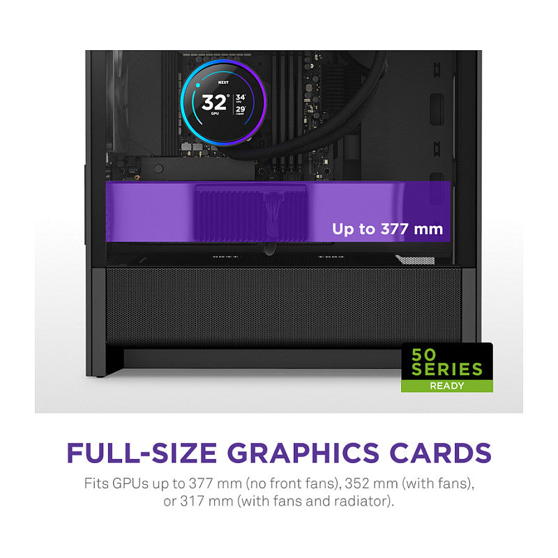 NZXT H3 FLOW All Black MidiTower Mesh CC-H31FB-01