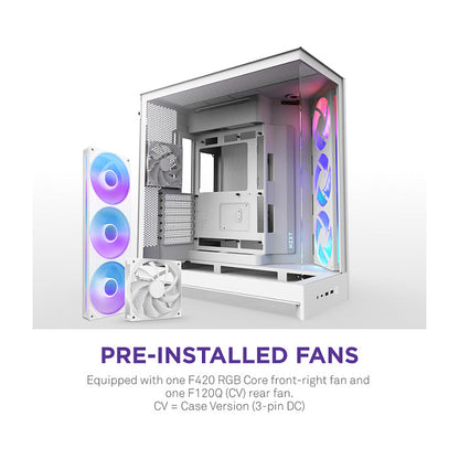 NZXT H9 FLOW RGB All White MidiTower CM-H92FW-R1