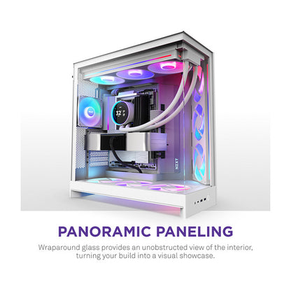 NZXT H9 FLOW RGB All White MidiTower CM-H92FW-R1