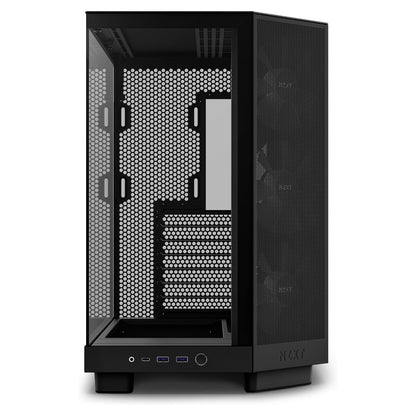 NZXT H6 FLOW RGB ALL Black MidiTower Glasfenster CC-H61FB-R