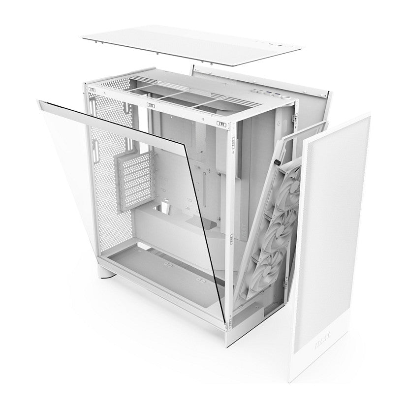 NZXT H7 FLOW ALL White Glasf. CM-H72FW-01