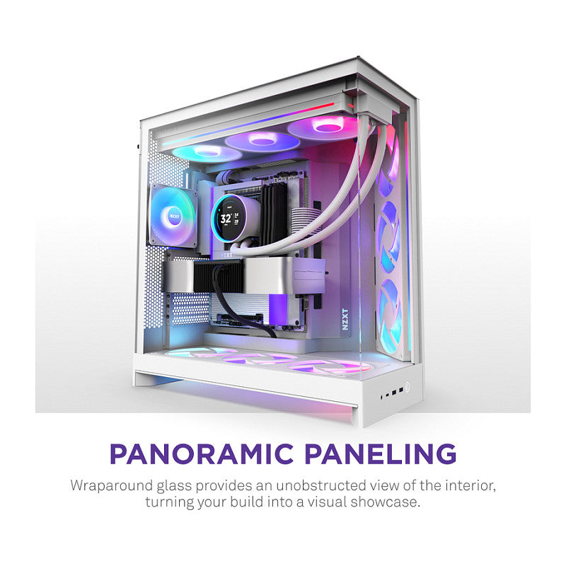NZXT H9 FLOW RGB+ All White MidiTower CM-H92FW-P1