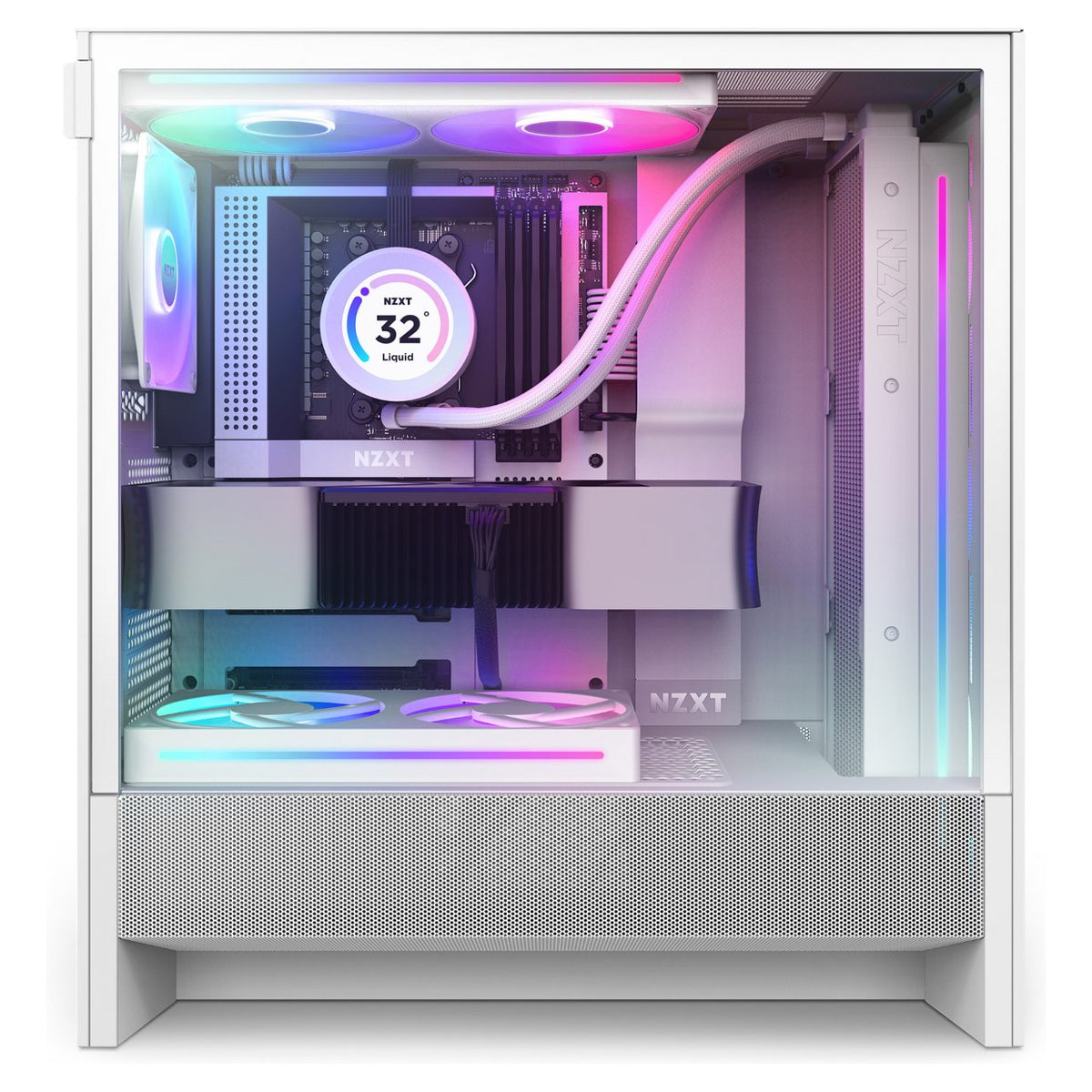 NZXT H5 FLOW RGB ALL White Glasfenster CC-H52FW-R1