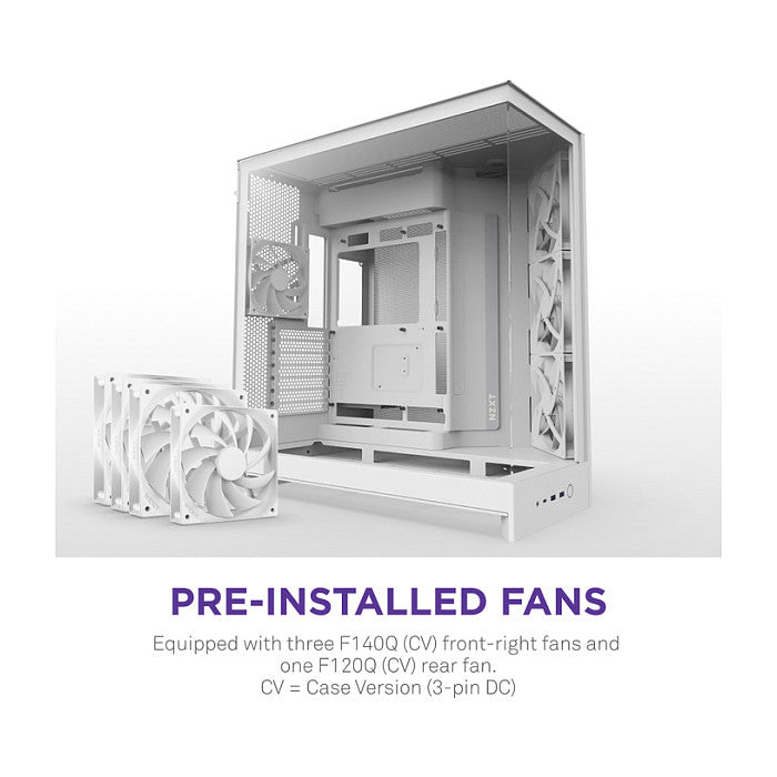 NZXT H9 FLOW All White MidiTower CM-H92FW-01