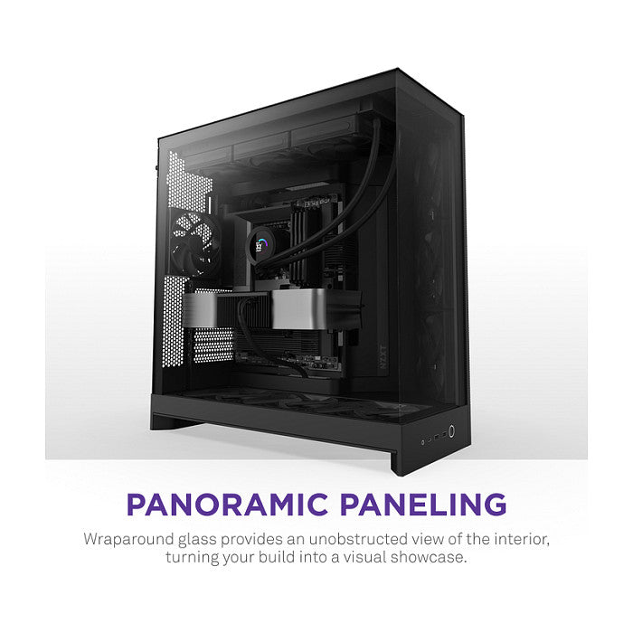 NZXT H9 FLOW All Black MidiTower Mesh CM-H92FB-01