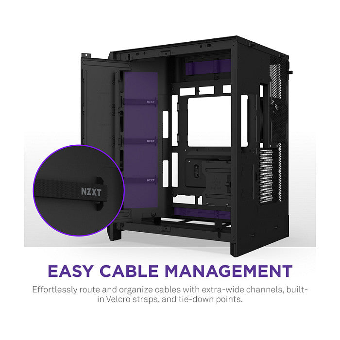 NZXT H9 FLOW All Black MidiTower Mesh CM-H92FB-01