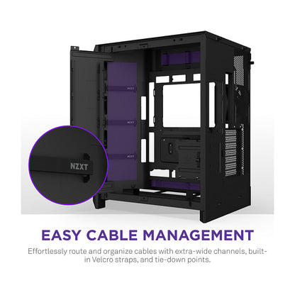 NZXT H9 FLOW All Black MidiTower Mesh CM-H92FB-01