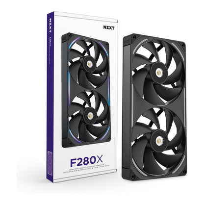 280mm NZXT F-Serie F280X RGB Lüfter Single Black RF-U28PN-B1