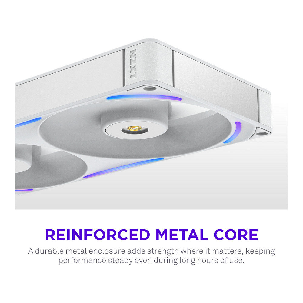 280mm NZXT F-Serie F280X RGB Lüfter Single White RF-U28PN-W1