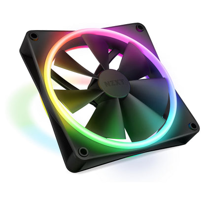 140MM NZXT F-Serie F140 RGB DUO Lüfter Single Black RF-D14SF-B1