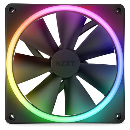 140MM NZXT F-Serie F140 RGB DUO Lüfter Single Black RF-D14SF-B1