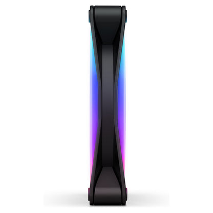 140MM NZXT F-Serie F140 RGB DUO Lüfter Single Black RF-D14SF-B1