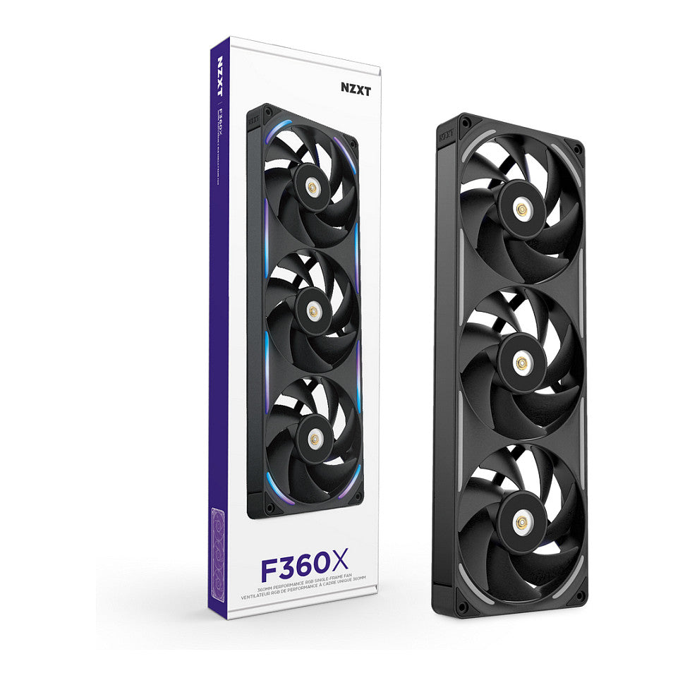 360MM NZXT F-Serie F360X RGB Lüfter Single Black RF-U36PN-B1