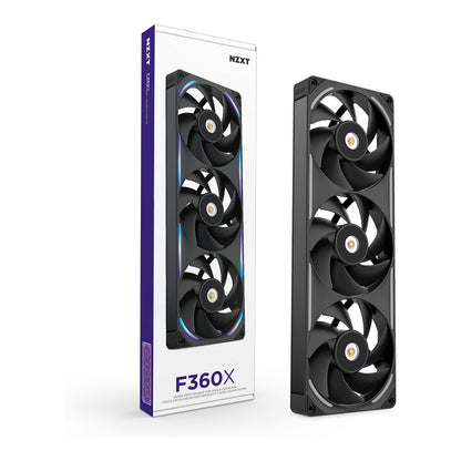 360MM NZXT F-Serie F360X RGB Lüfter Single Black RF-U36PN-B1