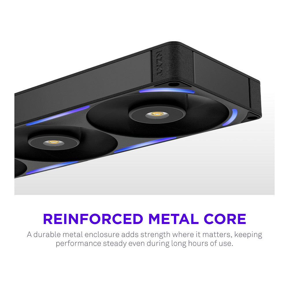 360MM NZXT F-Serie F360X RGB Lüfter Single Black RF-U36PN-B1