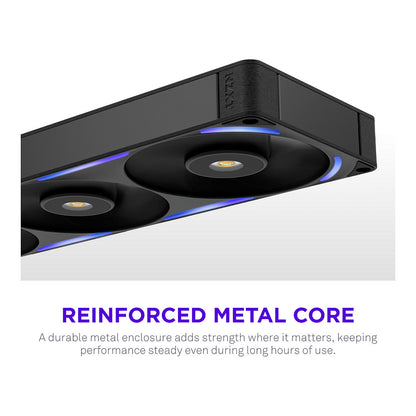 360MM NZXT F-Serie F360X RGB Lüfter Single Black RF-U36PN-B1