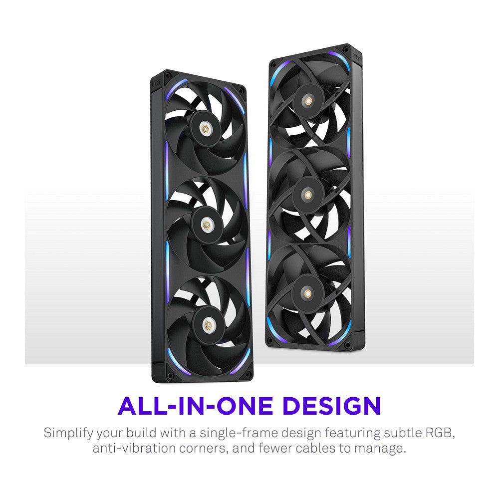 360MM NZXT F-Serie F360X RGB Lüfter Single Black RF-U36PN-B1