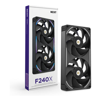 240mm NZXT F-Serie F240X RGB Lüfter Single Black RF-U24PN-B1