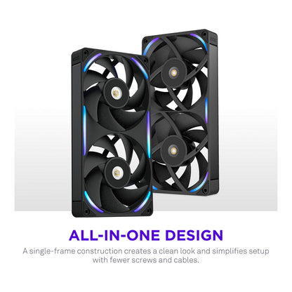 240mm NZXT F-Serie F240X RGB Lüfter Single Black RF-U24PN-B1