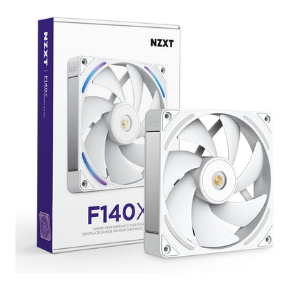 140mm NZXT F-Serie F140X RGB Lüfter Single White RF-U14PN-W1