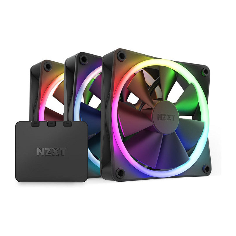 120mm NZXT F-Serie F120 RGB Lüfter Triple Black RF-R12TF-B1